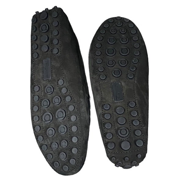 Salvatore Ferragamo - black suede GANCINI DRIVER loafer/moccasin women’s sz 10 - Picture 10 of 10